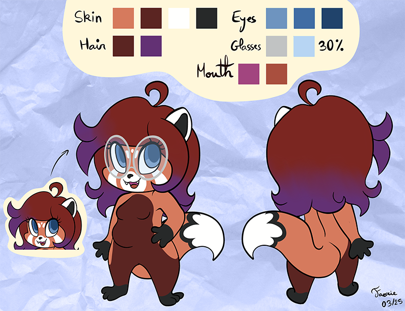 OC - Fursona ref sheet