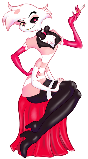 Fanart - Angel Dust (Hazbin Hotel)